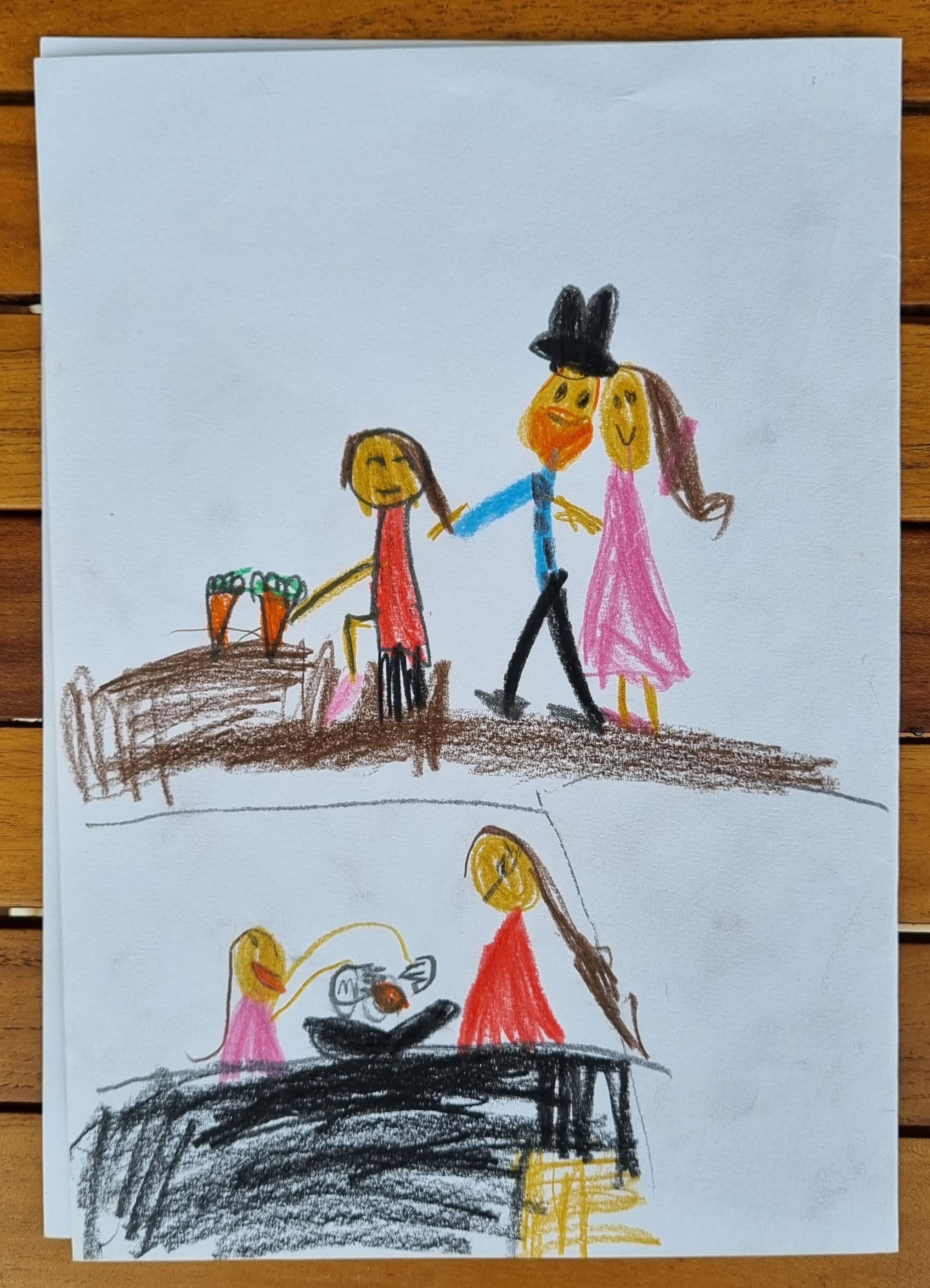Daily life then, works from 4~6 years old - ４～６歳頃のアートワーク、日常のひとこま