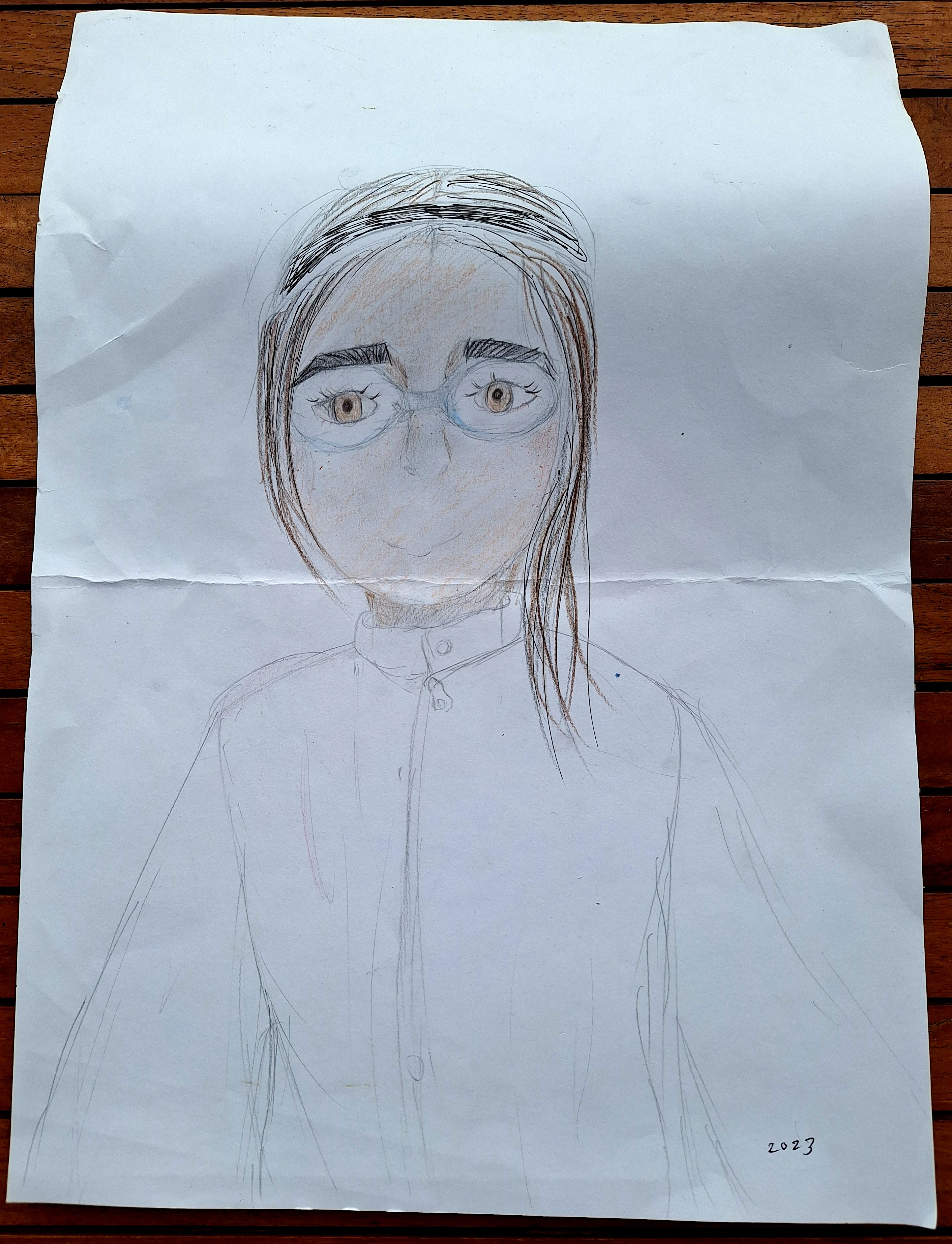 Self portrait, 12 years old - １２歳のセルフポートレイト